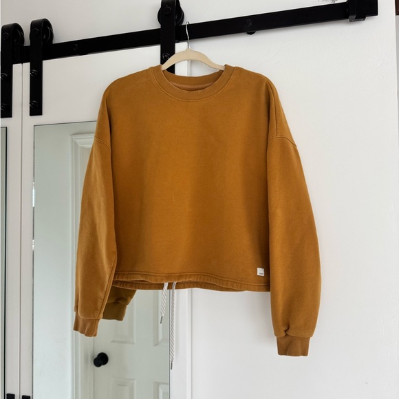 Vuori Women's Restore Crewneck Sweater - Dark Golden - Picture 2 of 5